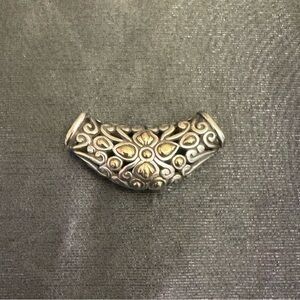 John Hardy 18k Gold & Sterling Slide Enhancer Pendant Two-Tone